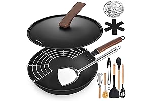 AOSION Carbon Steel Wok: The Ultimate Cooking Companion for Your Electric Stovetop