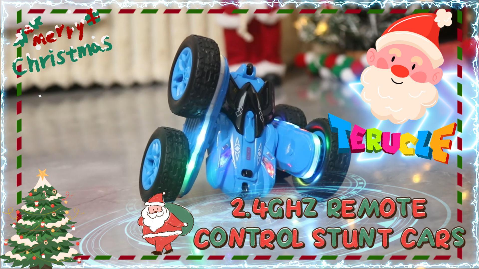 Threeking RC Stunt - Coches de Control Remoto con Luces de
