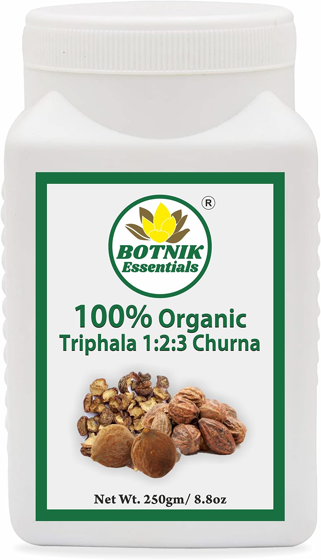100% Organic Triphala 1:2:3 Churna-250gm
