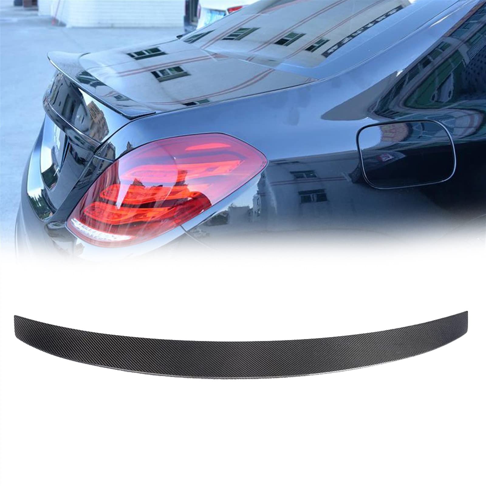 Becquet de coffre carbone Mercedes W222 pour look AMG sportif