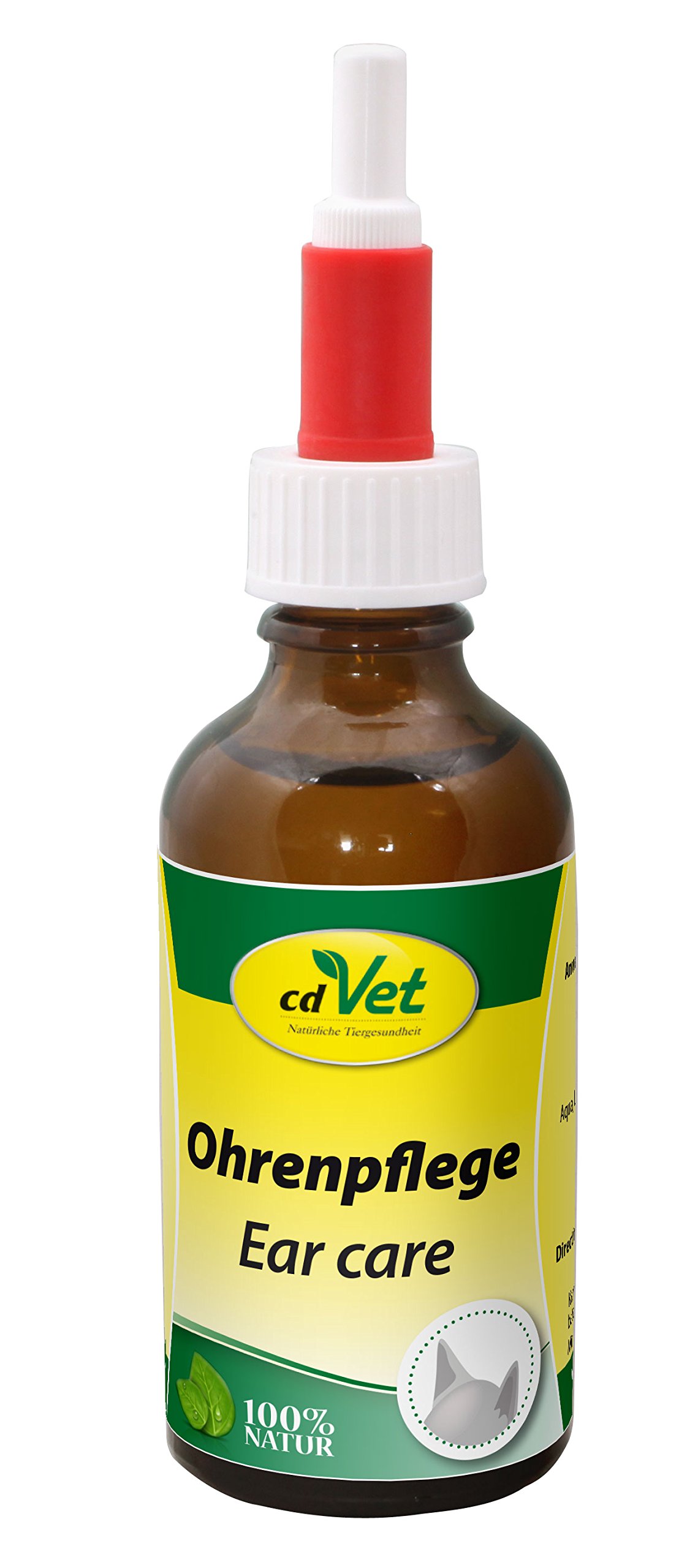 cdVetNaturprodukte Ohrenpflege 50 ml - Dog - care product - gentle cleaning + care of the ears + ear canal + auricle - mite infestation - independent distribution - health - profound -