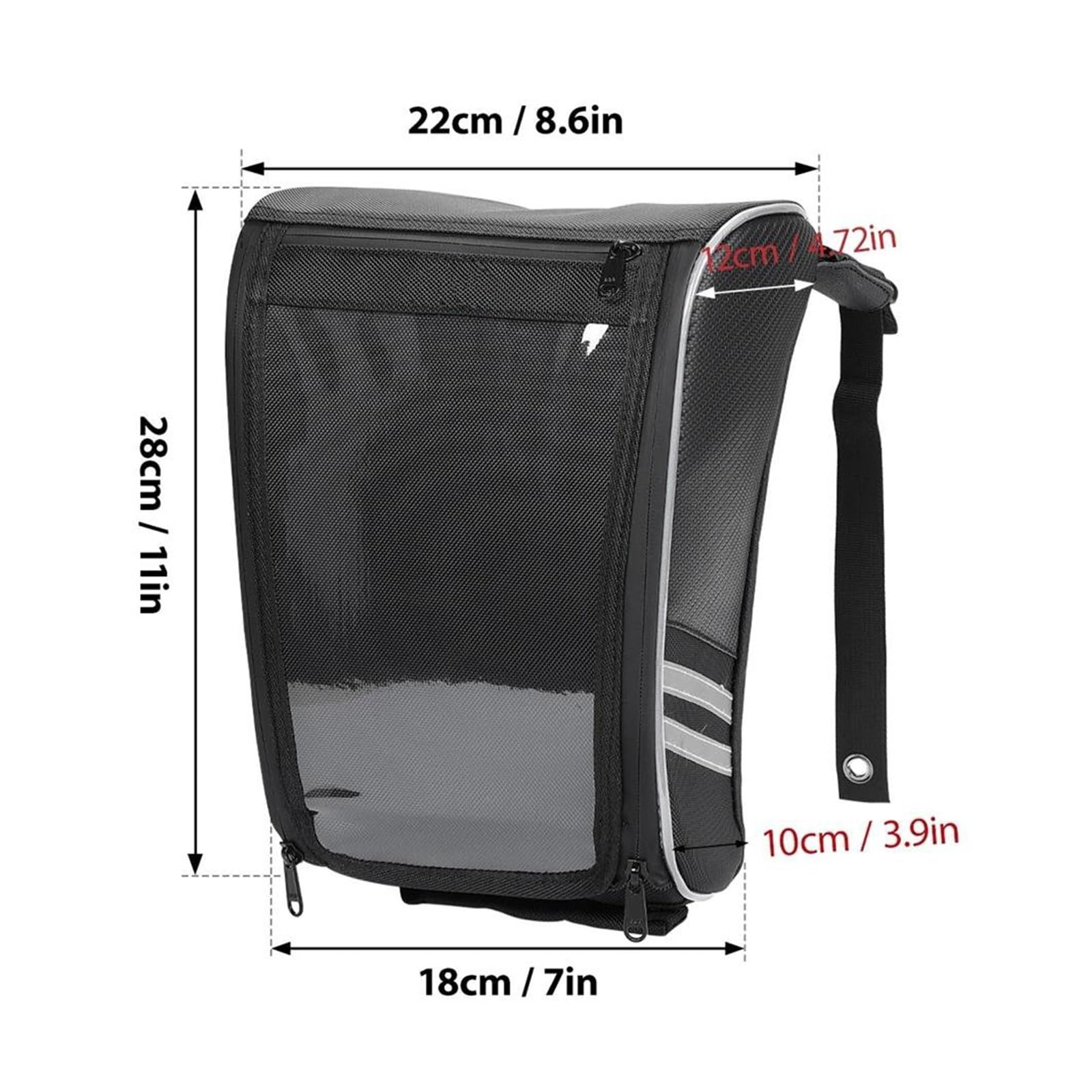 Sacoche de Réservoir de Moto étanche Sacs de réservoir de moto imperméables, sac de téléphone de Navigation pour écran tactile, sacs d'organisation avec housse de pluie pour Sp&or&ts&te&r pour Softail