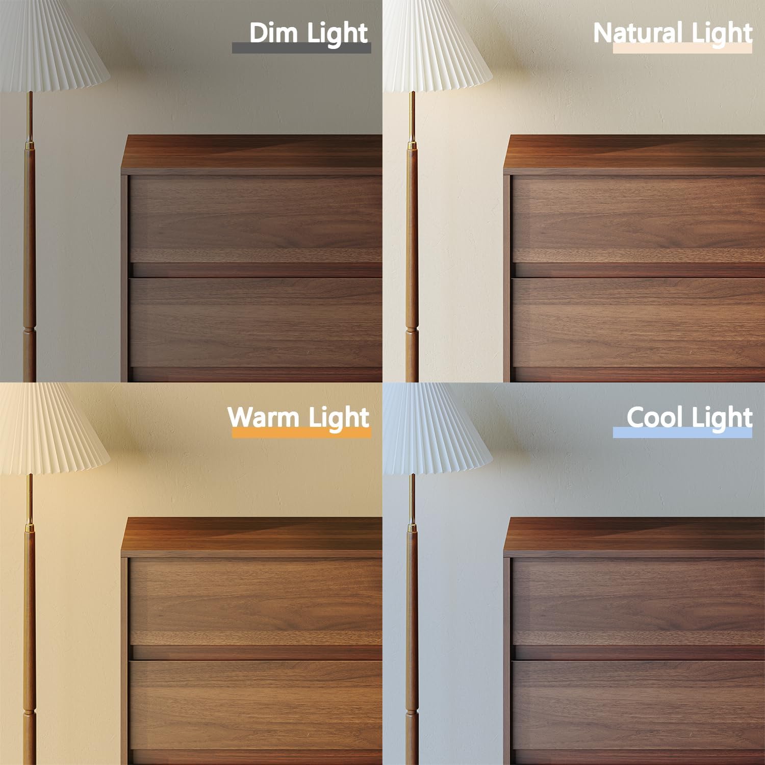 Walnut Dresser for Bedroom with 6 Drawers,47" Wide Modern Dressers Chest of Drawers,Sturdy Base,Minimalist Linear Design,Wooden Closet Clothes Organizer for Bedroom,Hallway,livingroom