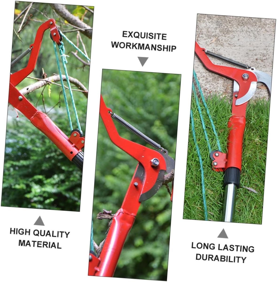 Fruit Tree Pruner High Branches Trimmer with Rope Plant Harvester Clipper for Gardening and Orchard Use