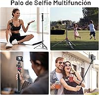 Vista 7 de ULANZI MT-89 Trípode extensible de aluminio, soporte de luz ajustable portátil de 82", con tornillo de 1/4" de liberación rápida, trípode