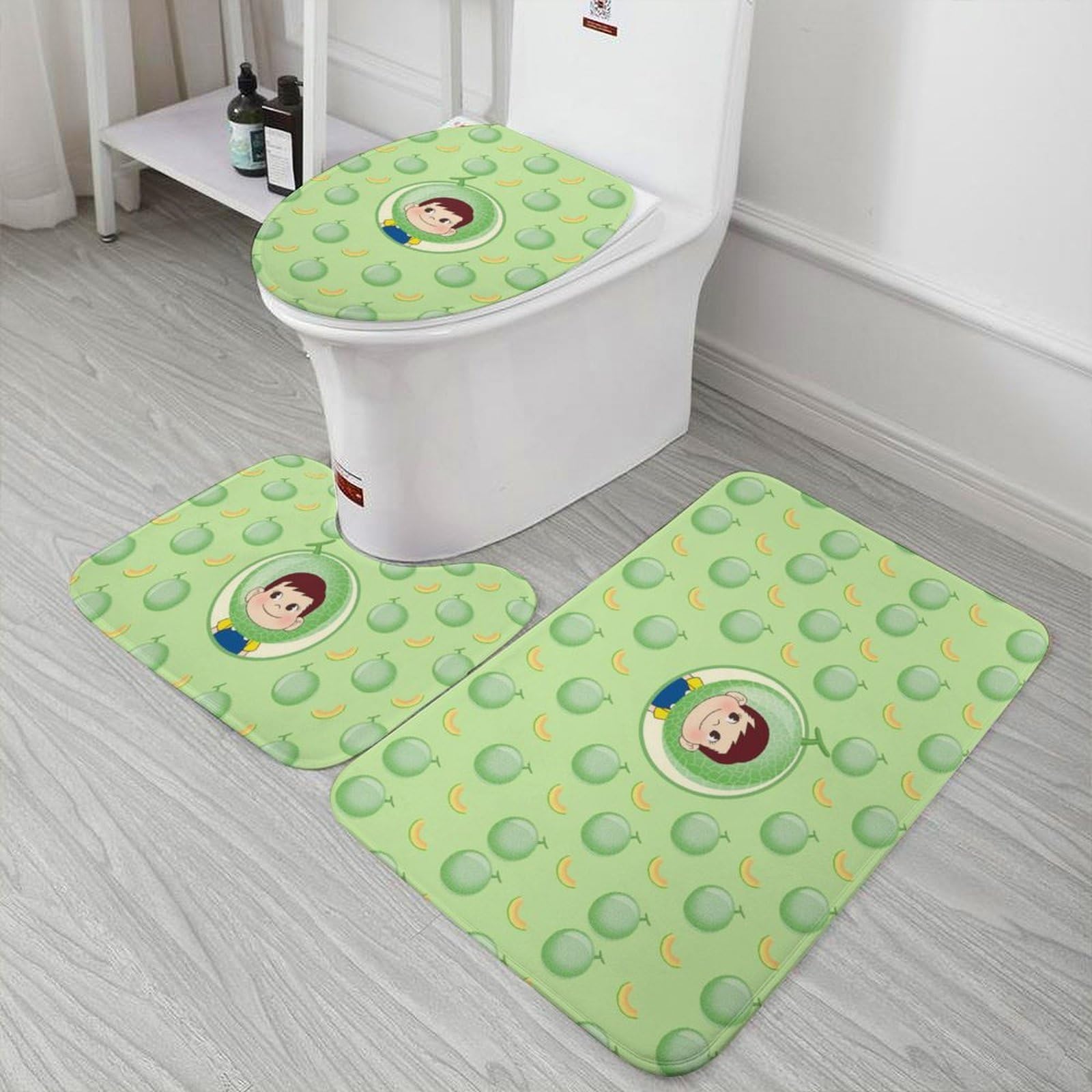 Amazon｜バスルームラグ 不二家 ペコちゃん ポコちゃん バスマット 3点 