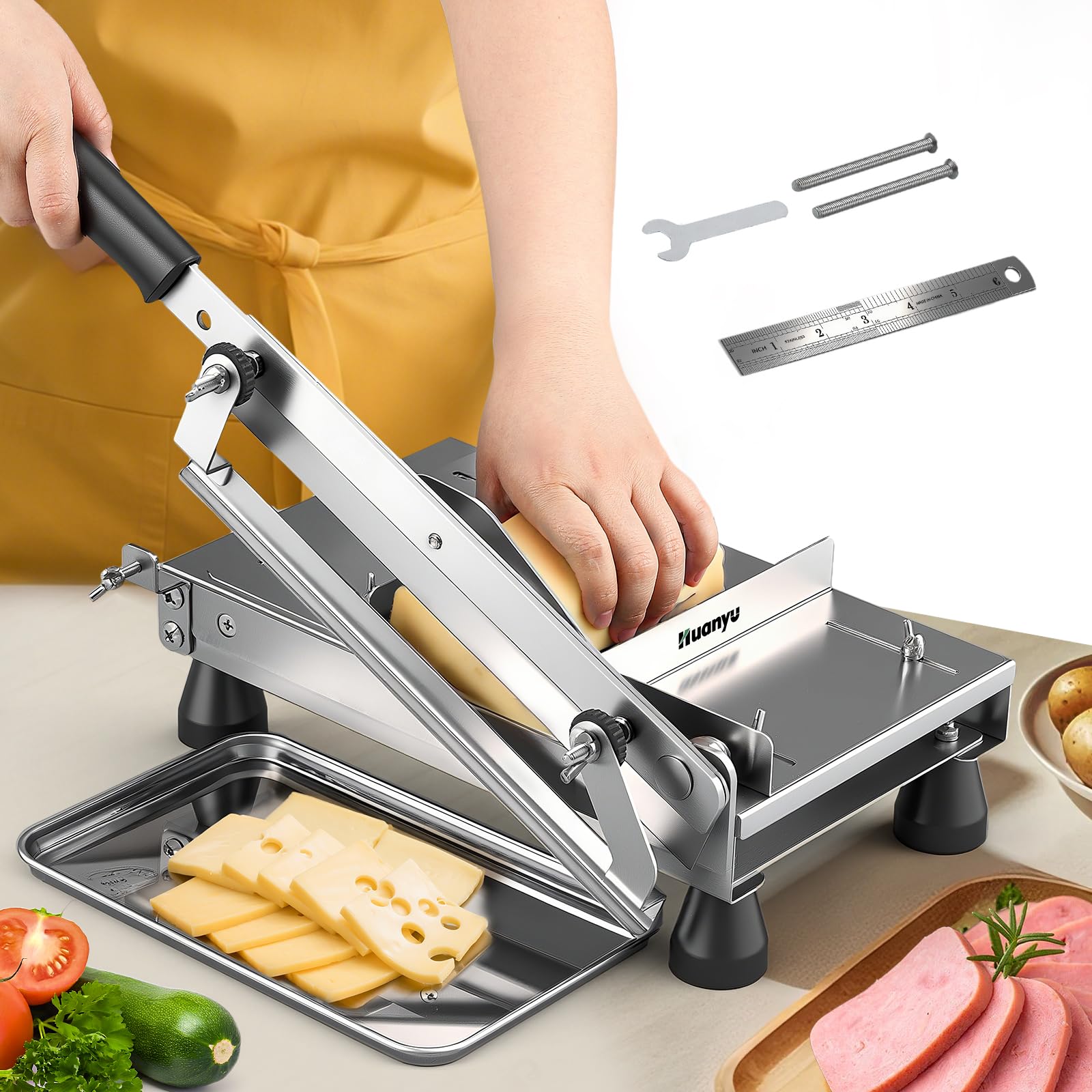 Amazon.com: Huanyu Cheese Slicer Multipurpose Butter Cutter with