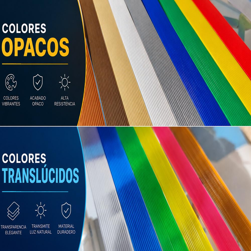 Cortinas Exterior Puerta de Tiras | Material Plastico PVC y Barra Aluminio | Ideal para Terraza y Porche | Antimoscas | Amarillo | 210 * 120