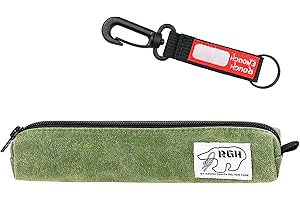 Rough Enough Small Army Green Canvas Pencil Case for Boys, Girls, Adults