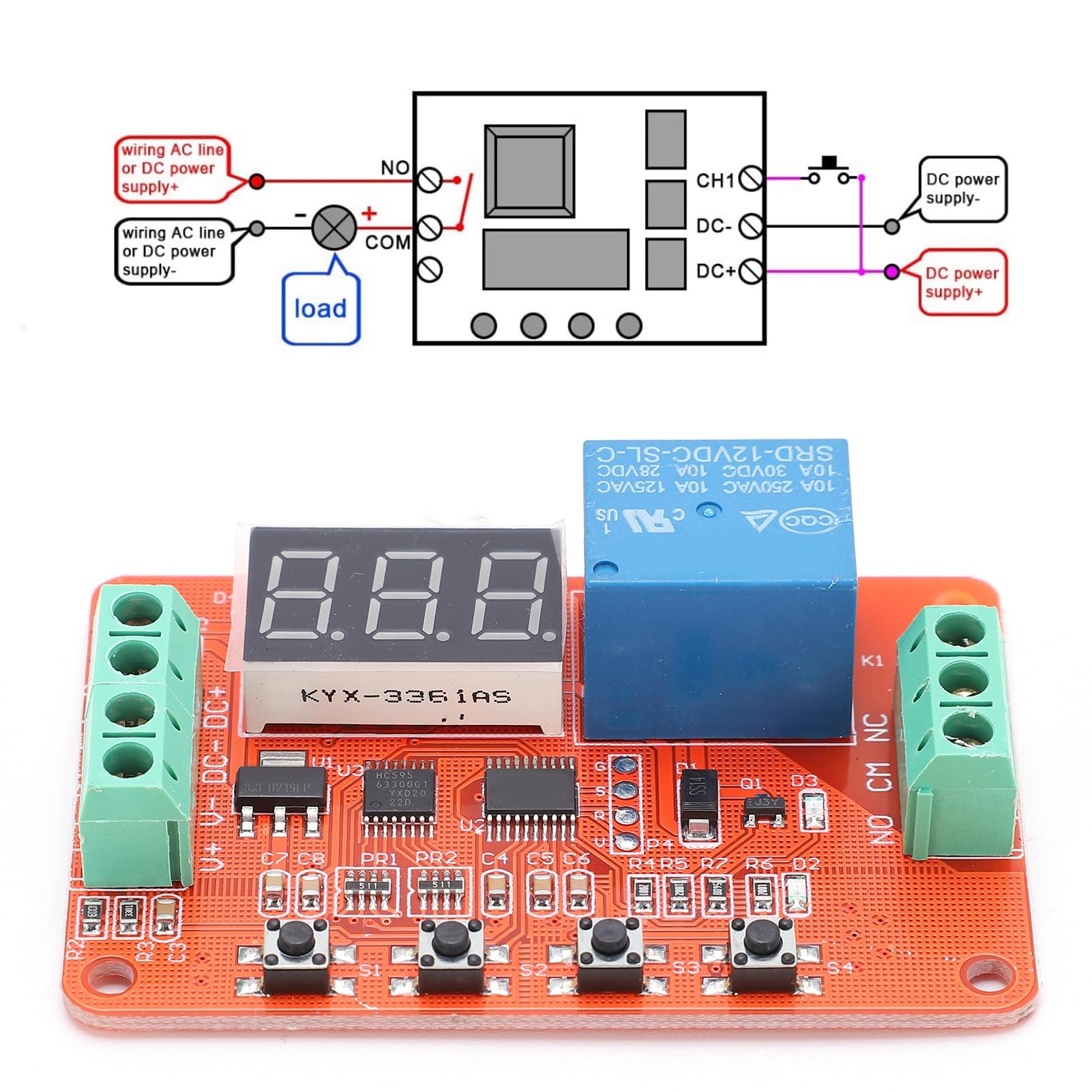 DVB01 Digital Voltage Comparator Module 5 Funktionen Spannungsüberwachung Spannungsmessung Ladeentladungsschutz