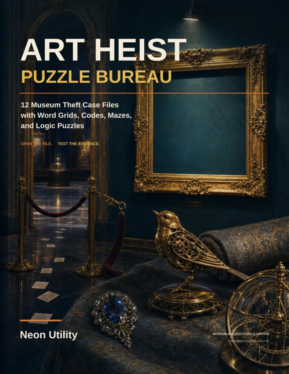 Art Heist Puzzle Bureau: 12 Museum Theft Case Files with Word Grids, Codes, Mazes, and Logic Puzzles