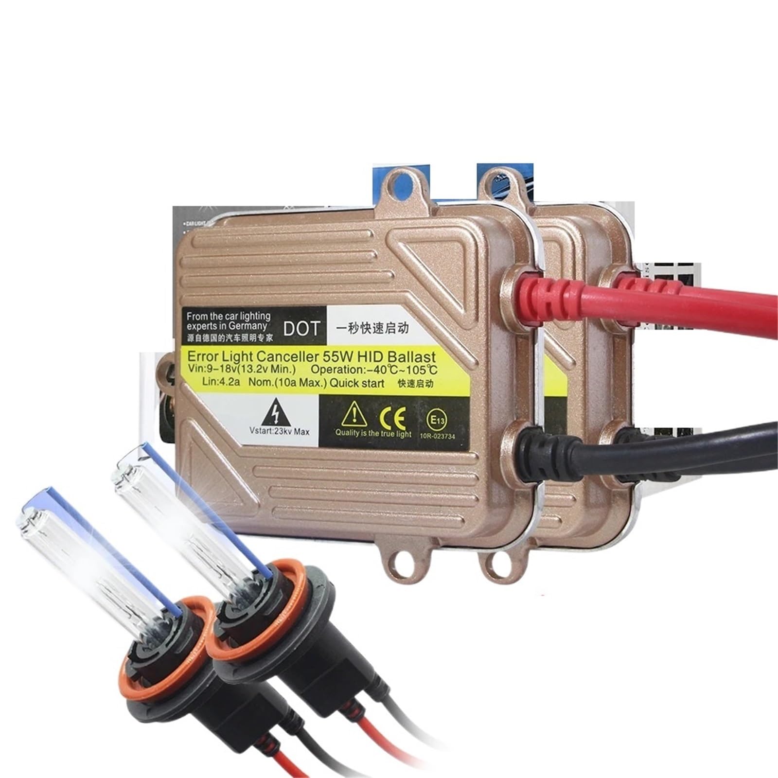 Kit phares de voiture xénon 9006 HB4 8000K avec antibrouillard 55W - 7