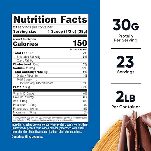 Vista 36 de Nutricost - Proteína aislada de suero de leche en polvo, sabor vainilla, 5 libras