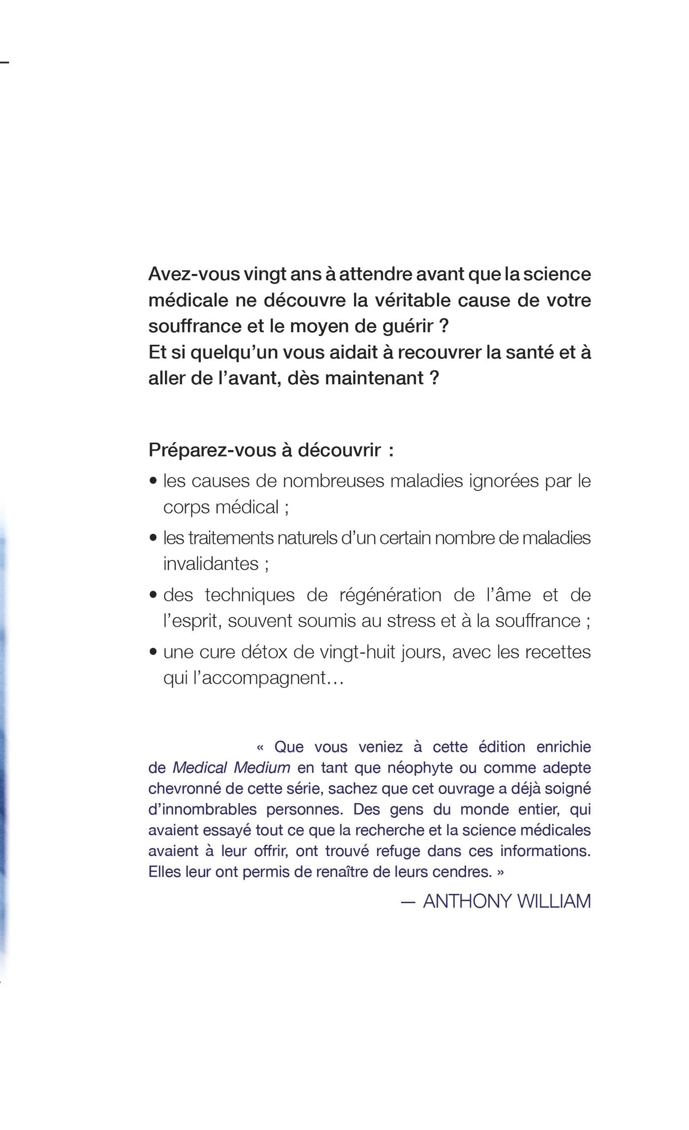 Medical Medium - Des informations déterminantes sur l'origine et le traitement des maladies