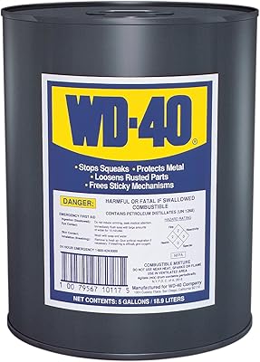 WD-40 49012 Open Stock Lubricants, 5 gal, Canister, Light Amber