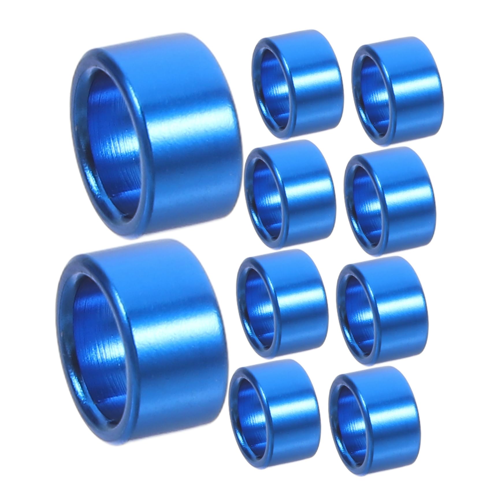 Mipcase Pigeon Ring Set 10pc Aluminum Leg Bands for Bird Foot Identification Comfortable Fit for Pigeon Health Monitoring