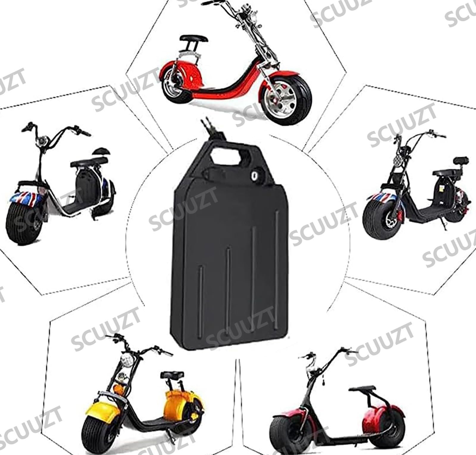 60V 20Ah 30Ah Ebike Akku, 60V 20Ah 30Ah Ebike Battery Elektrofahrrad mit Ladegerät, eingebauter BMS wasserdichter PVC-Akku für 200W 500W 750W 1000W 1500w 2000w Motor