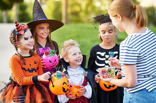 Miniatura 4 de Fruidles Paletas de calavera de Halloween del Día de los Muertos envueltas individualmente (paquete de 24 unidades)
