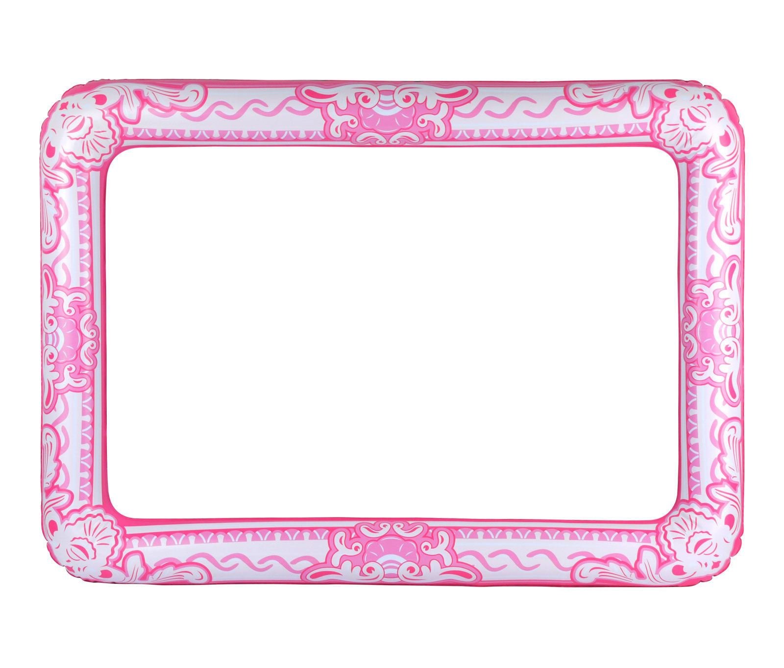 MA ONLINE Inflatable Blow Up Pink Picture Frame 60 X 80cm Selfie Props Party Decoration