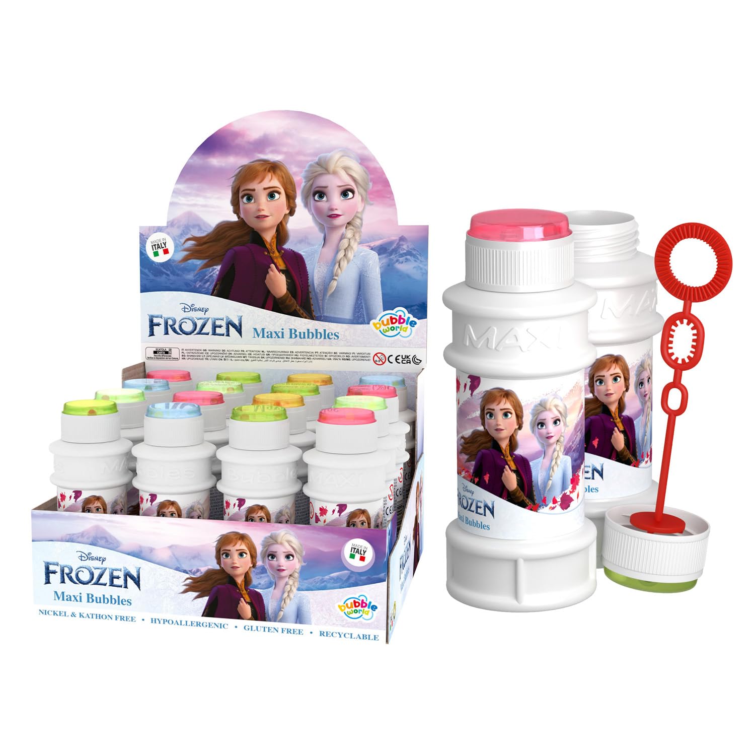 Maxi Disney Frozen Seifenblasen 175 ml - 16 Stück im Display