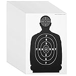 Juvale Shooting Targets Paper Silhouette Style - 17 x 25 in, Black & White, 50 Count - Paper Targets for Shooting Range & Airsoft, BB & Pellet Gun Practice