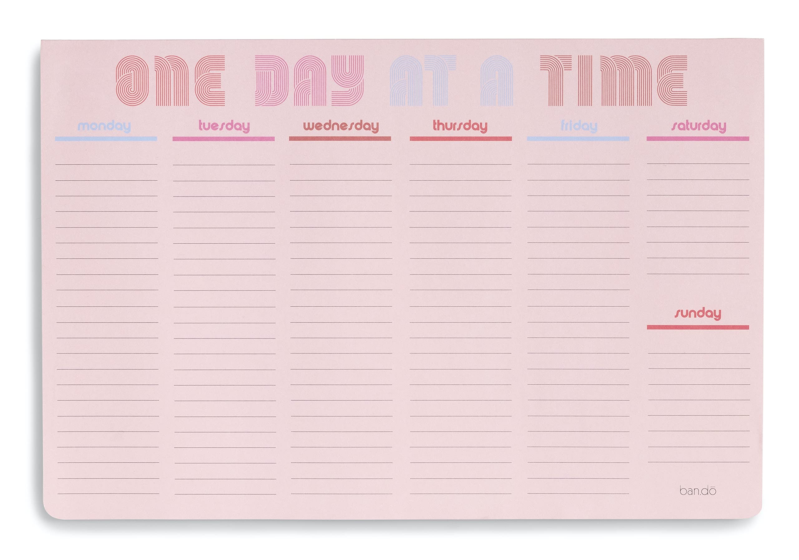 Cute Weekly Calendar With Time