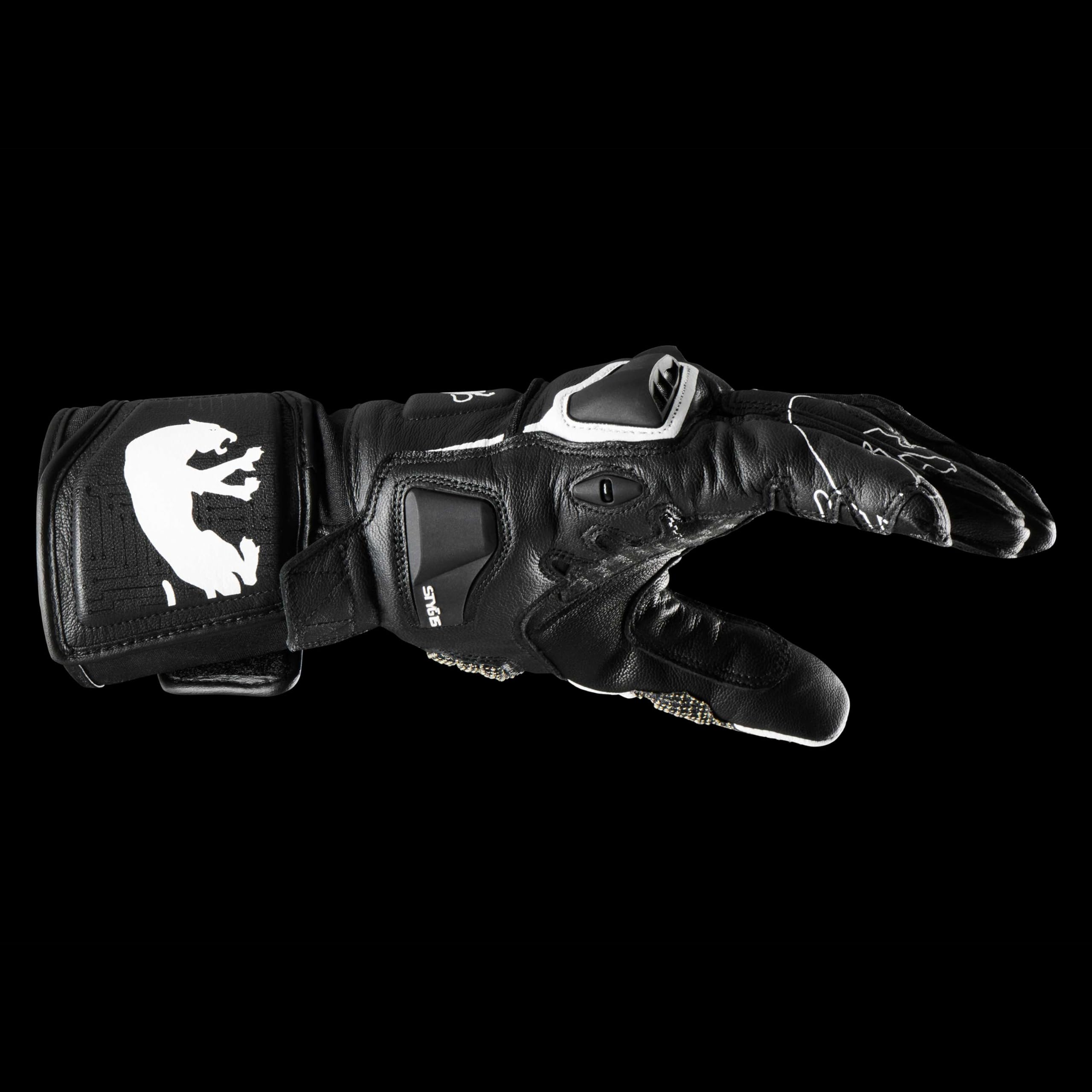 Furygan STYG15 - Guantes de Moto Racing para Hombre, aerodinámica, Piel de Canguro, D3O, Ajuste, ventilación, Estilo - tecnología de Punta