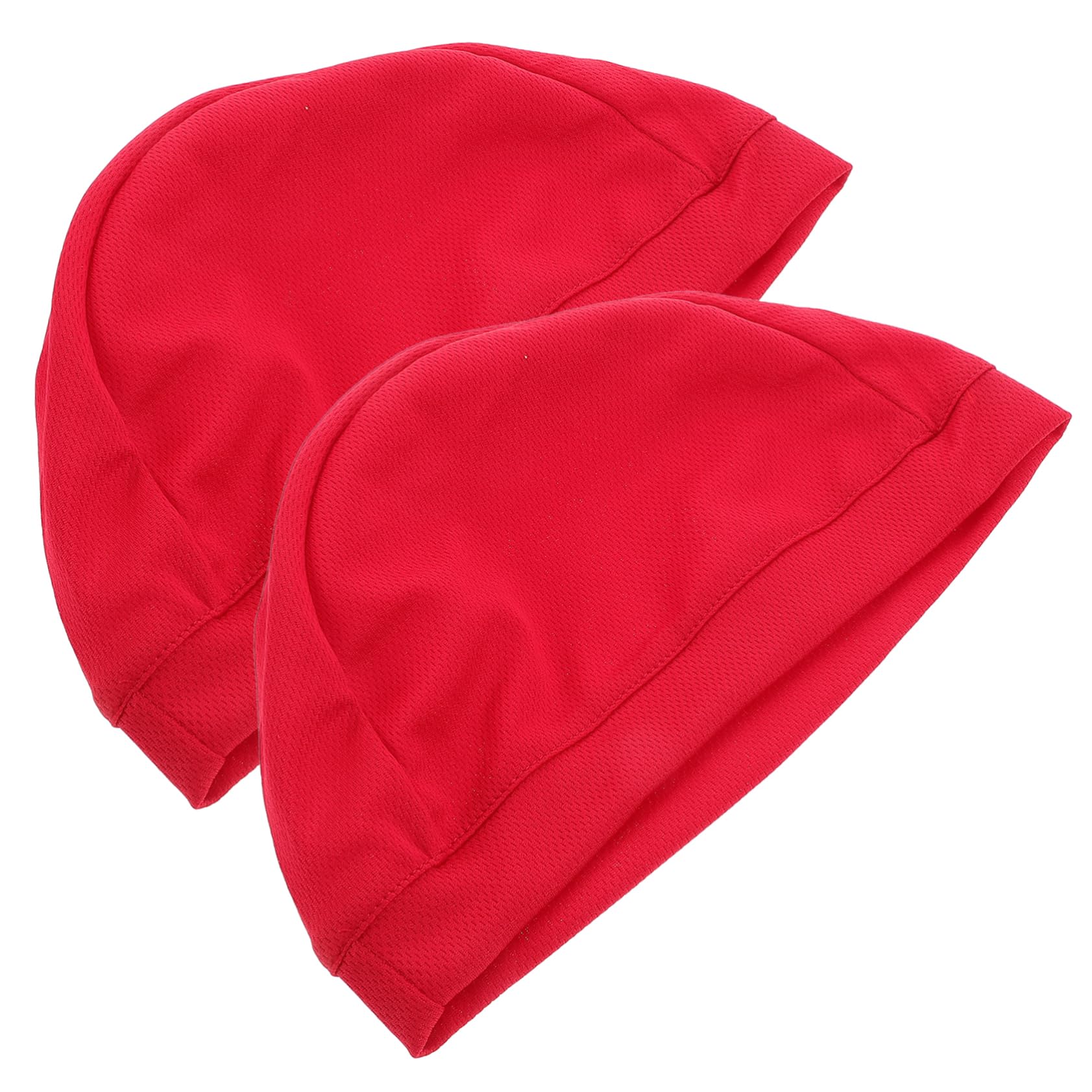 minkissy 2pcs Breathable Beanie Sun Cap for Cycling and Motorcycling Quick-Dry Helmet Liner for Men and Women All-Purpose Outdoor Sports Headwear Comfortable and Design Red