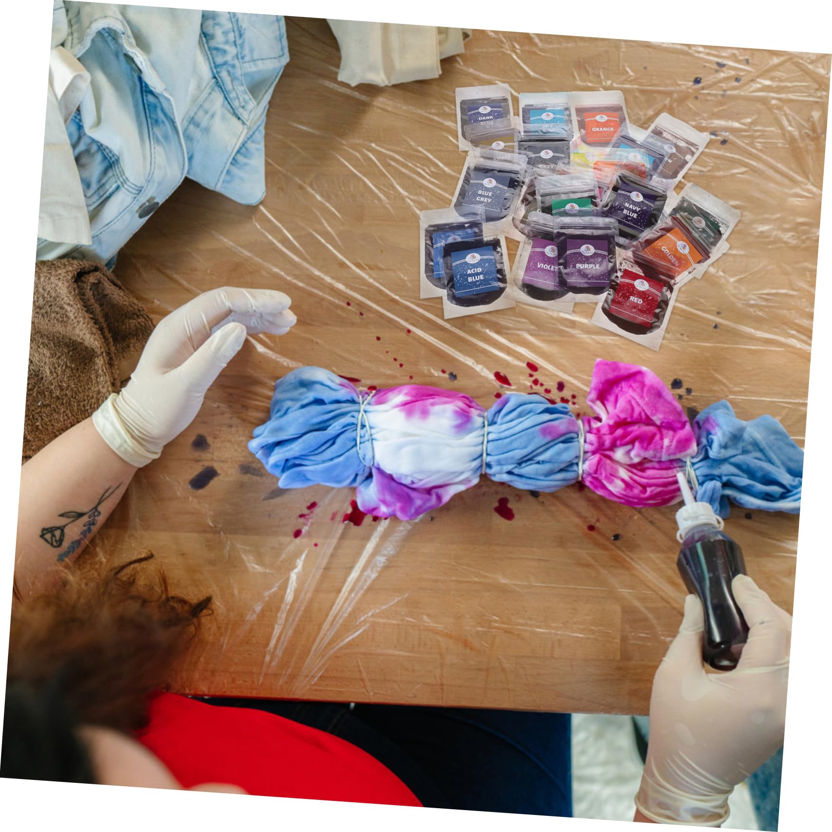 STOBOK 3stücke Farben Tie-dye Pigmentset Färbepulver Für Shirts Shirts Kleidung Partys Lebendige Textilfarben Für Erwachsene Für Kreative Bastelprojekte