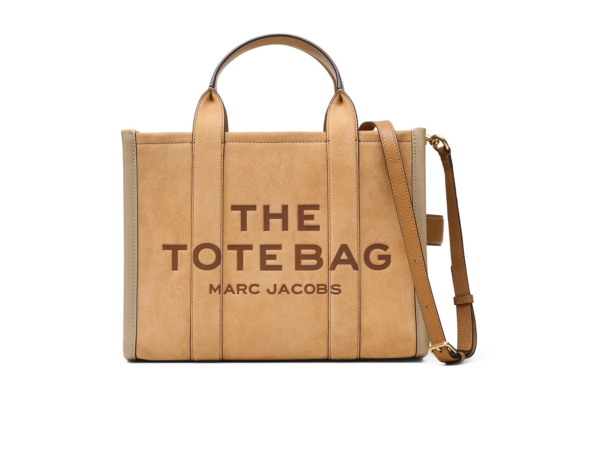Marc Jacobs Medium Suede Tote Bag Tan In Sahara