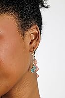 Vista 3 de Aretes largos de oro vermeil de 18 quilates para mujer, cadena de cable de cristal, delicada piedra natal, joyería hipoalergénica para regalos