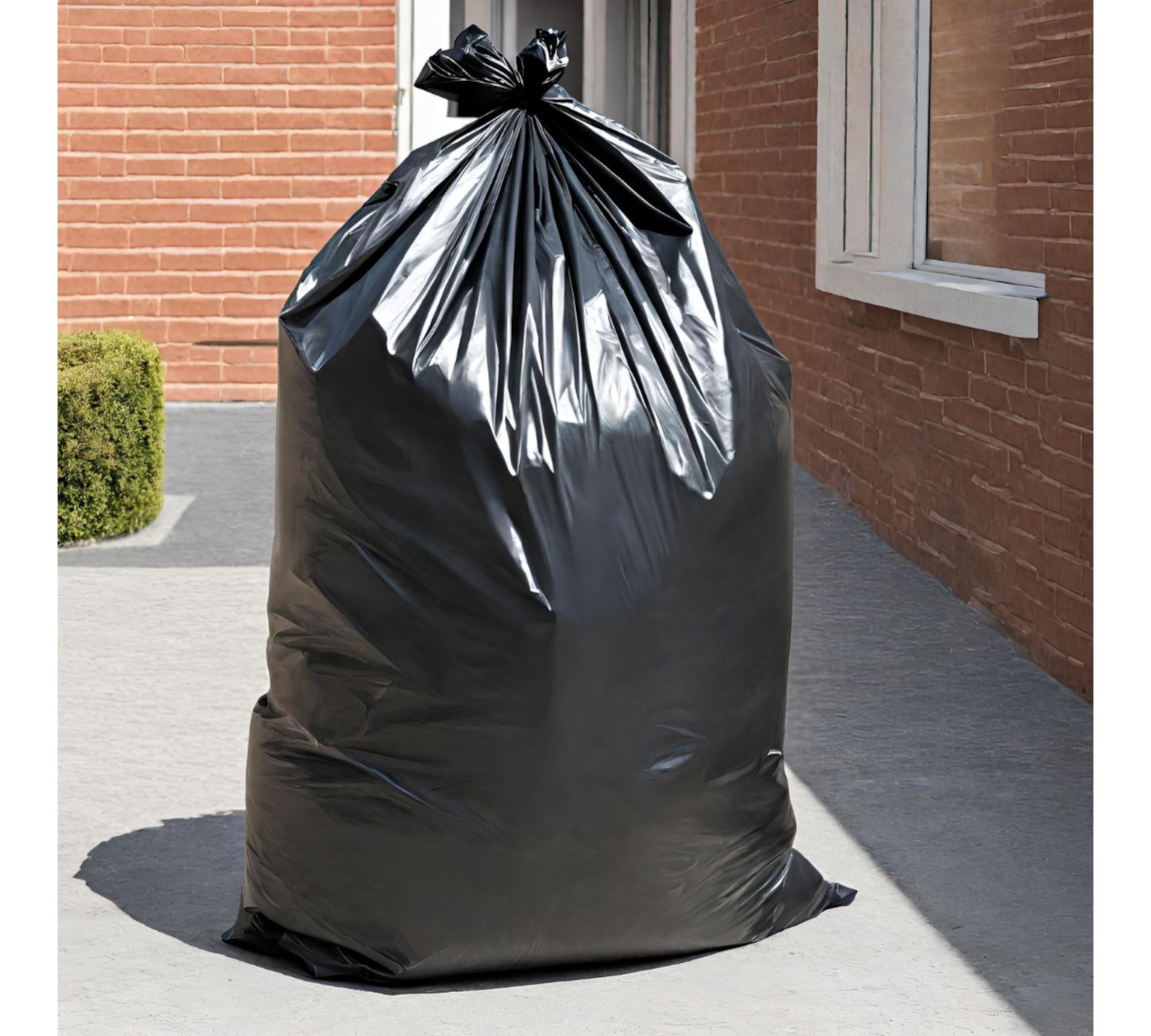 Sacchi Neri Per Spazzatura cm.90x120 lt.120 In Polietilene Resistente Robusto Buste Per Bidoni Condominiali Commerciali Edilizia Giardinaggio Ristoranti Bar (NERO cm. 90x120, 100)