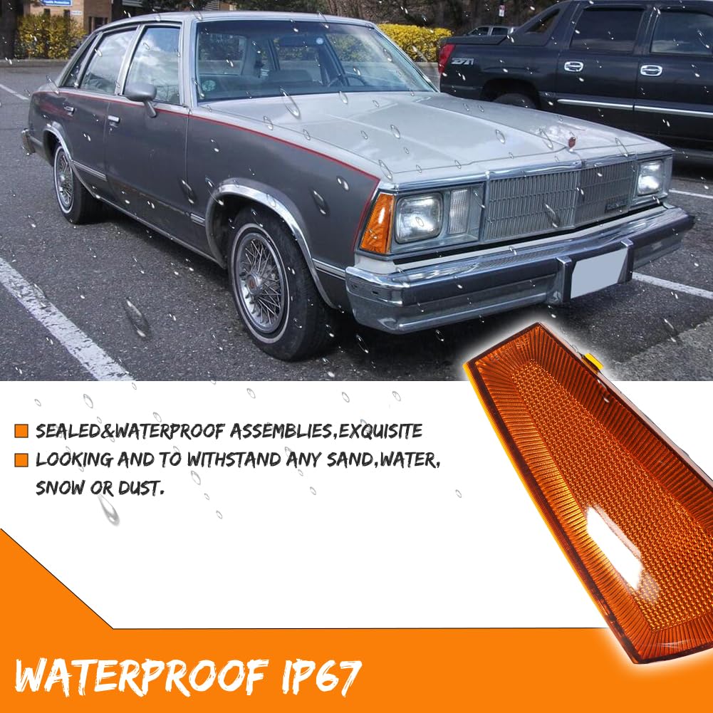 El Camino Side Markers Pair Front Side Marker Lights For 1978-1979 GMC