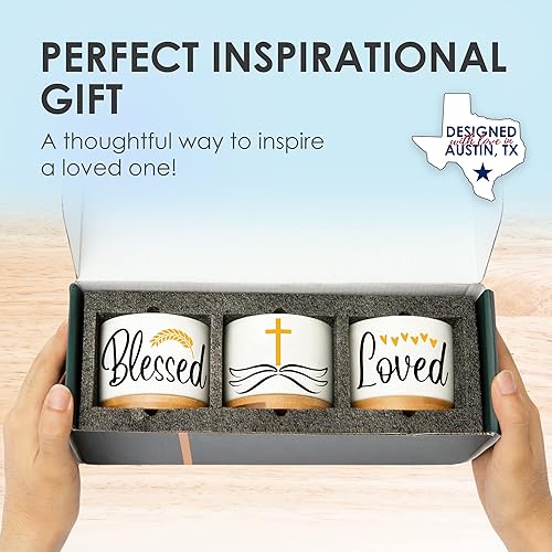 Miniatura 3 de Macetas cristianas, regalos cristianos para mujeres, regalos católicos para mujeres, regalos religiosos para mujeres, decoración cristiana, regalos