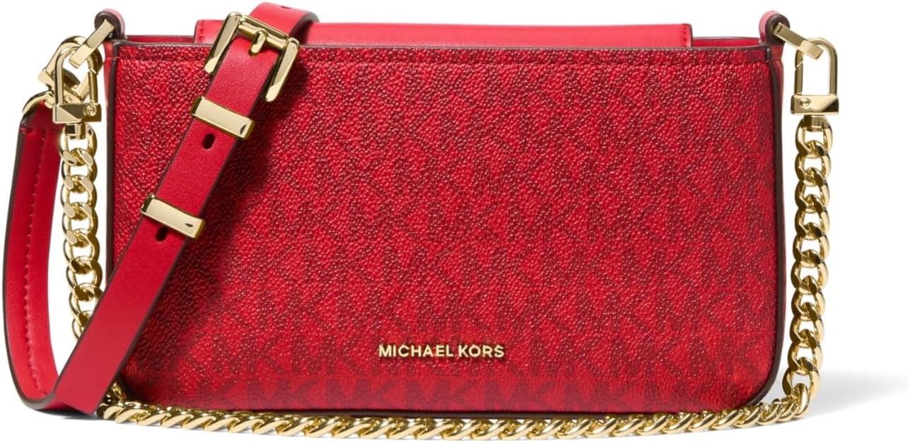 Gold-tone Hardware/Tonal Mk Signature Coated Twill/Crimson Multi