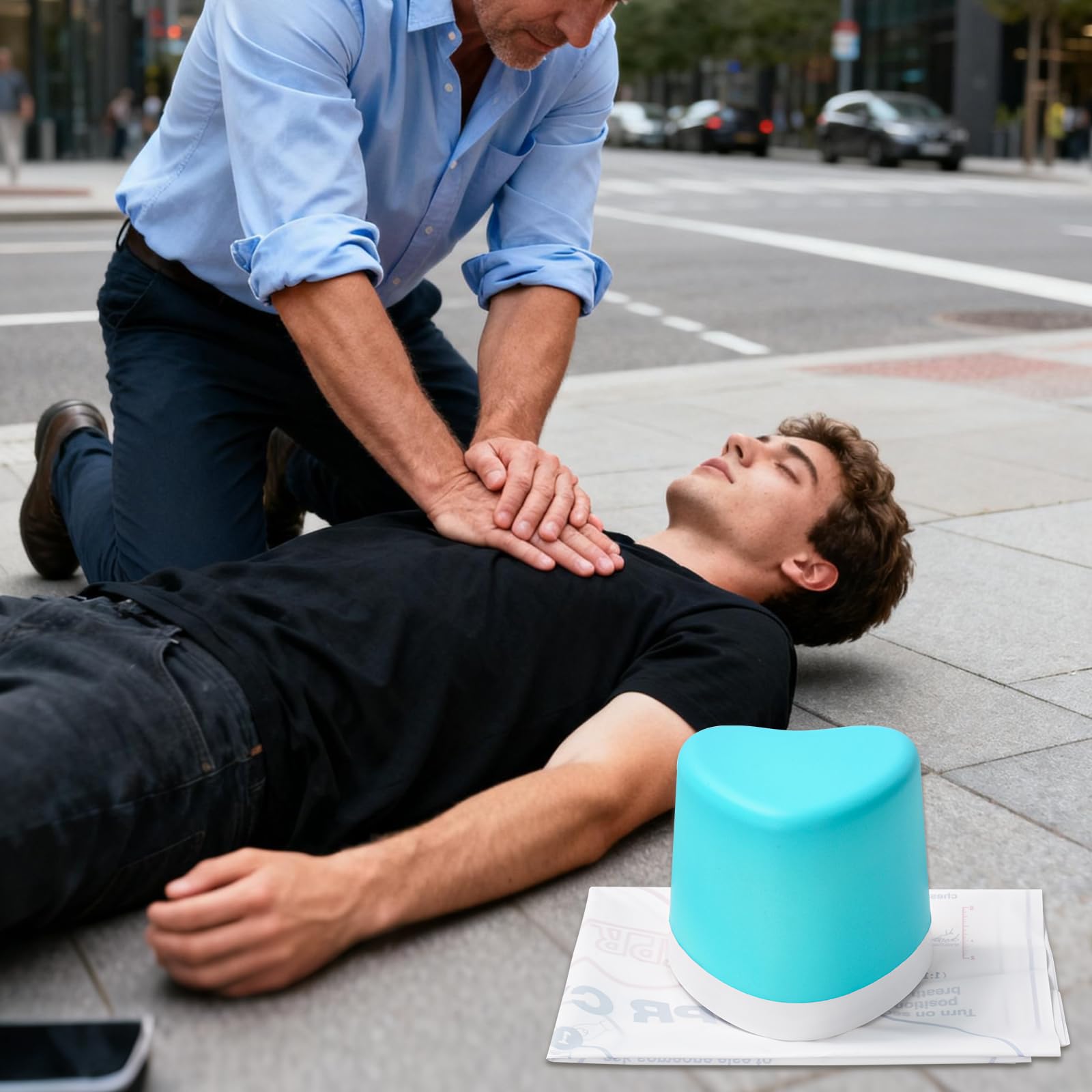 Modello di allenamento CPR con feedback di compressione, allenatore CPR solo mani, simulatore CPR per addestramento e pratica di primo soccorso, kit di formazione CPR per educazione medica
