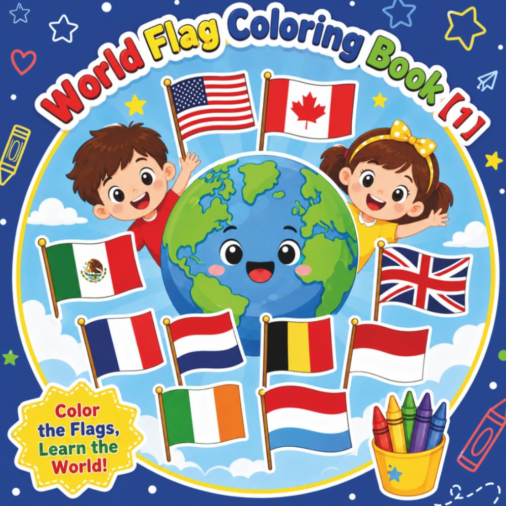 World Flag Coloring Book 【1】 (Flags Book)