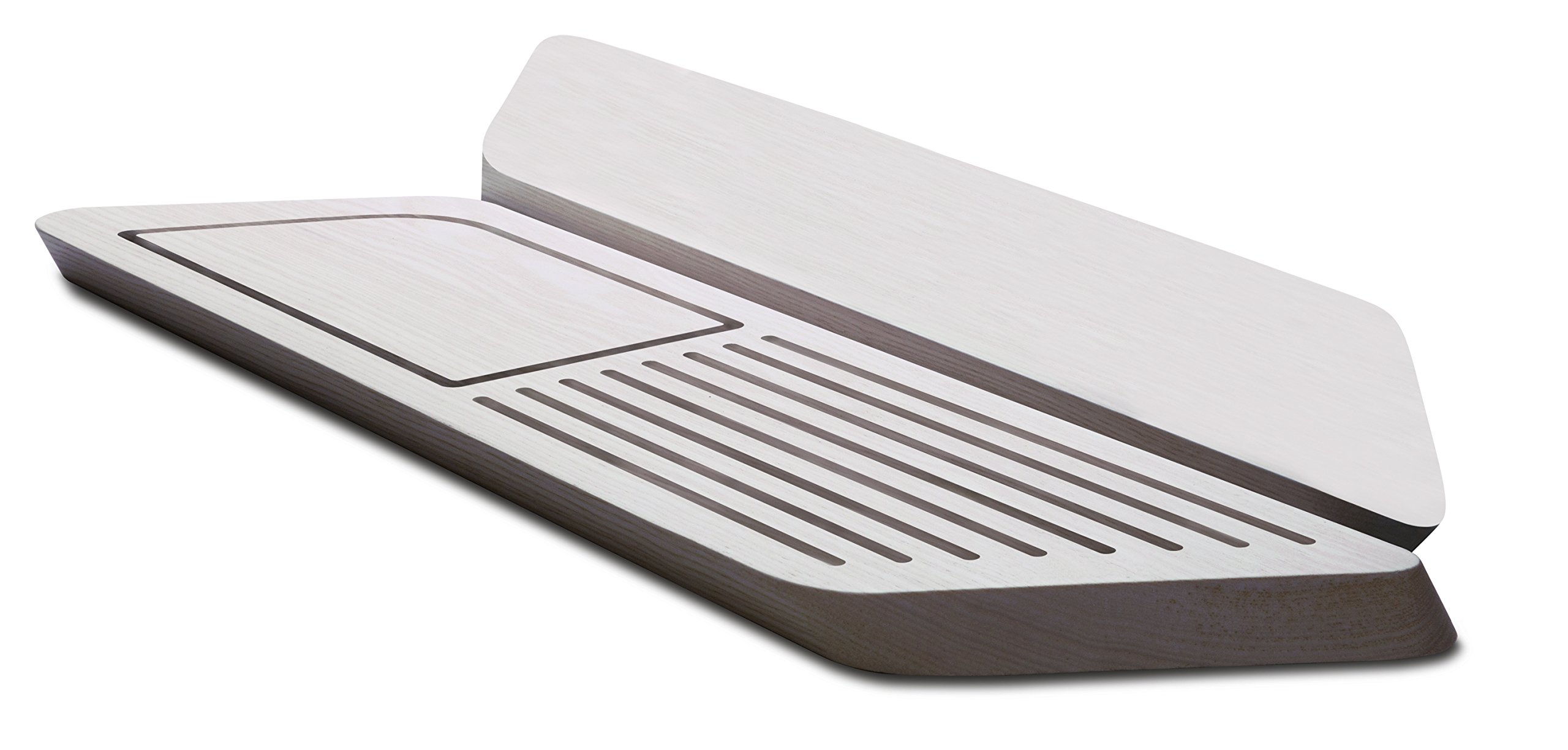 Planche à découper grande bois de frêne Bugatti 78-908F1L pour cuisine et service