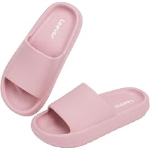 Leevar Cloud Slides for Women and Men, Pillow Slippers Shower Shoes