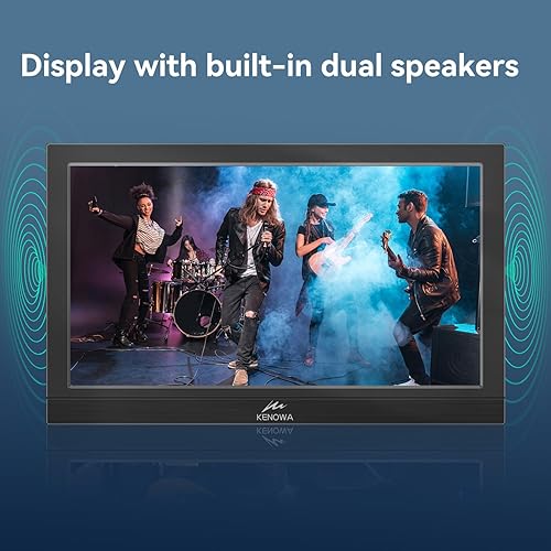 Miniatura 6 de Kenowa Monitor portátil de 13.3 pulgadas FHD 1366x768P LED Pantalla externa con USB-C HDMI, monitor de viaje para Latop PC Phone Mac PS45 Xbox,