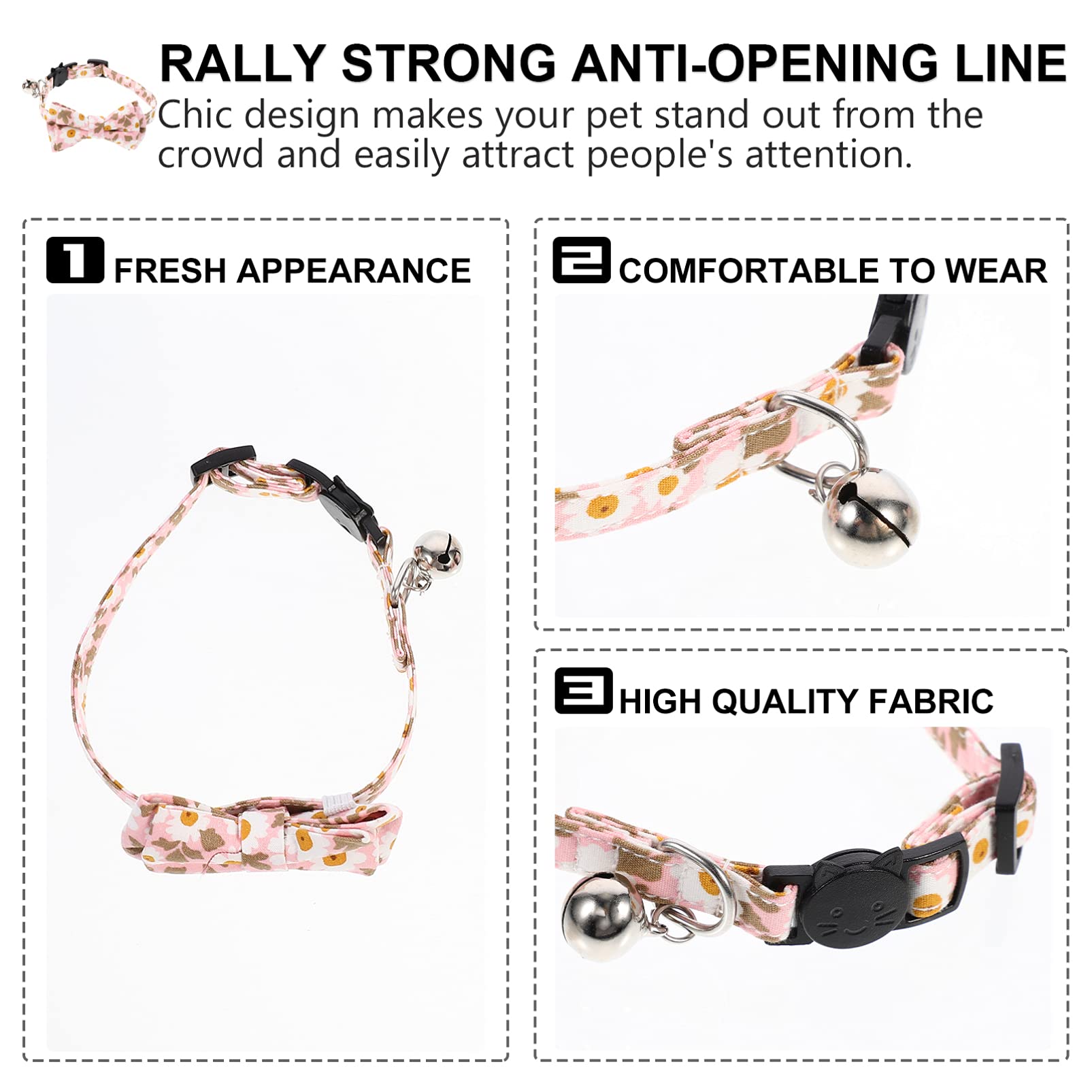 POPETPOP 3 Set Di Collare Per Gatti Chic Per Gatti Triangolo Sciarpa Accessori Per Animali Domestici Per Feste Di Compleanno Di Natale 2 Pezzi * 3