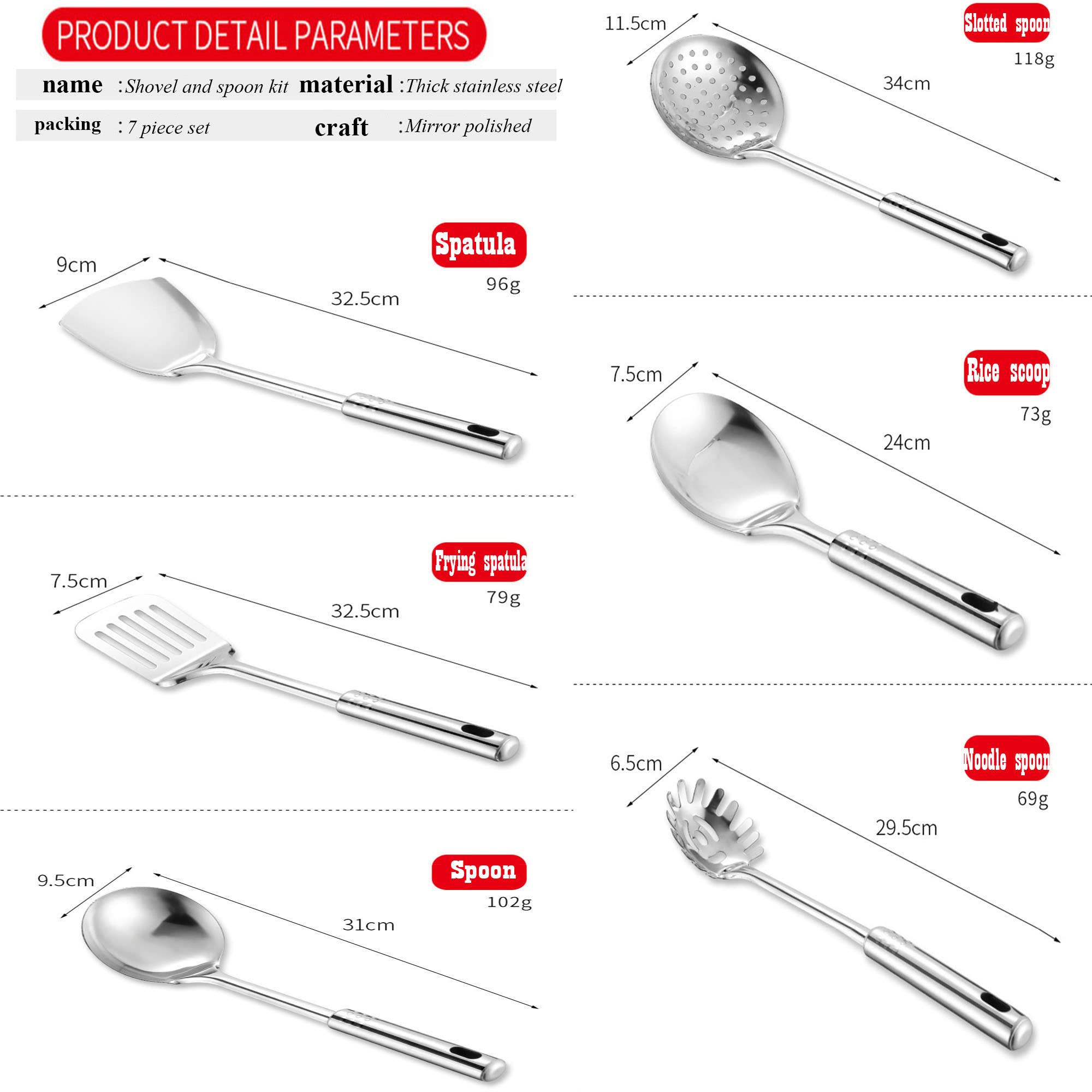 Edelstahl Küchenutensilien Set 40-teilig Inkl. Halter – Kochgeschirr Set Aus Metall Mit Spatel, Schöpfer & Mehr