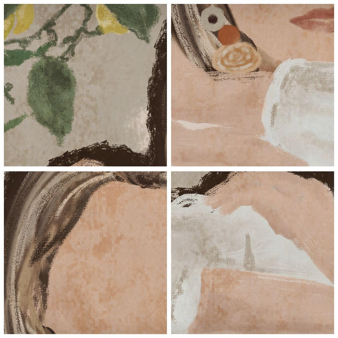 ARTTOR Cuadro Decorativo 100x40cm Moderno Panorámico Flores Personas - 6027