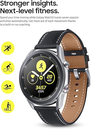 Miniatura 4 de Reloj inteligente Samsung Galaxy Watch3 GPS 45mm, color plata mística (renovado)