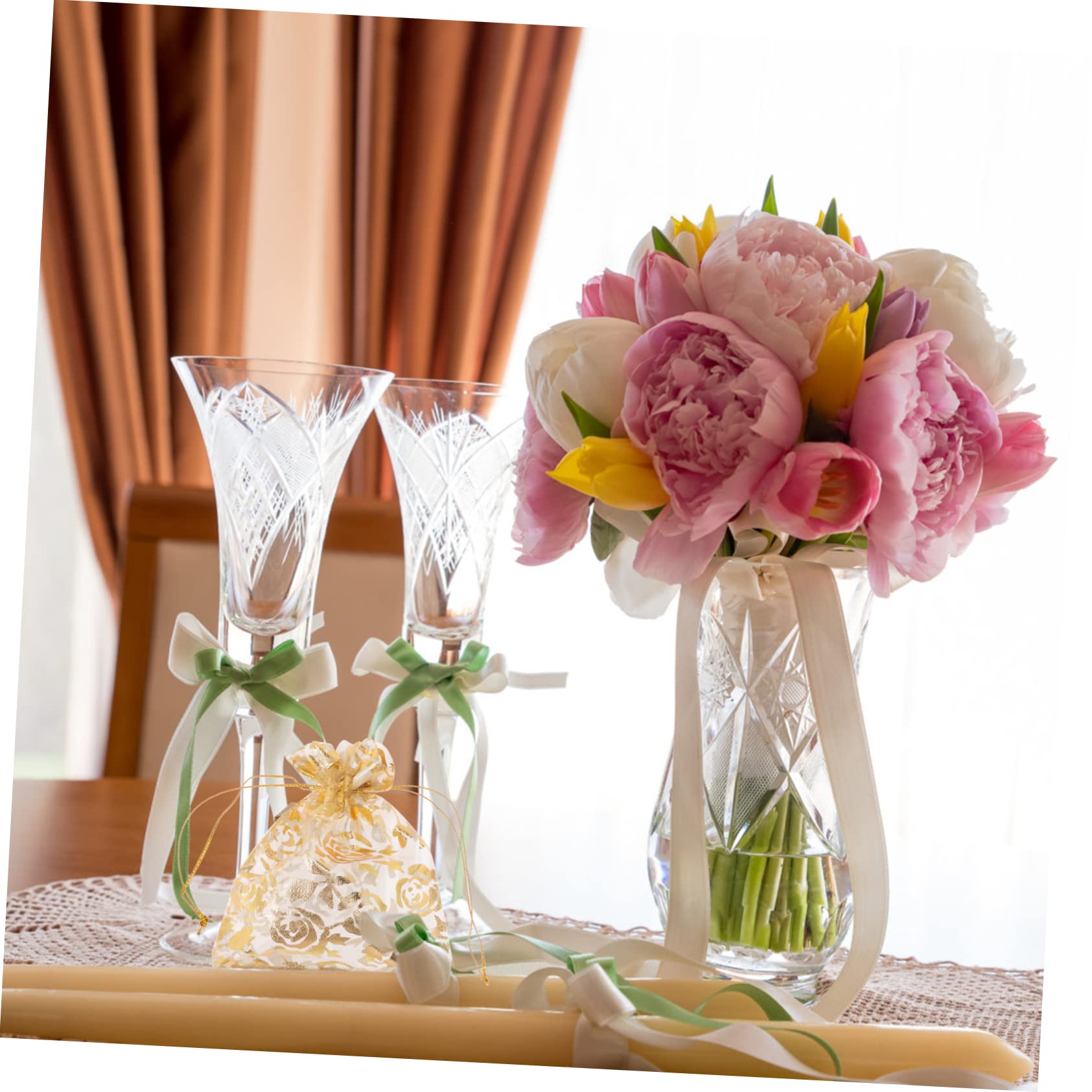 Healeved 300stücke Organza Geschenktüten Mit Kordelzug Elegante Hochzeits Und Schmuckbeutel Für Süßigkeiten Und Kleine Für Feiern Und Anlässe