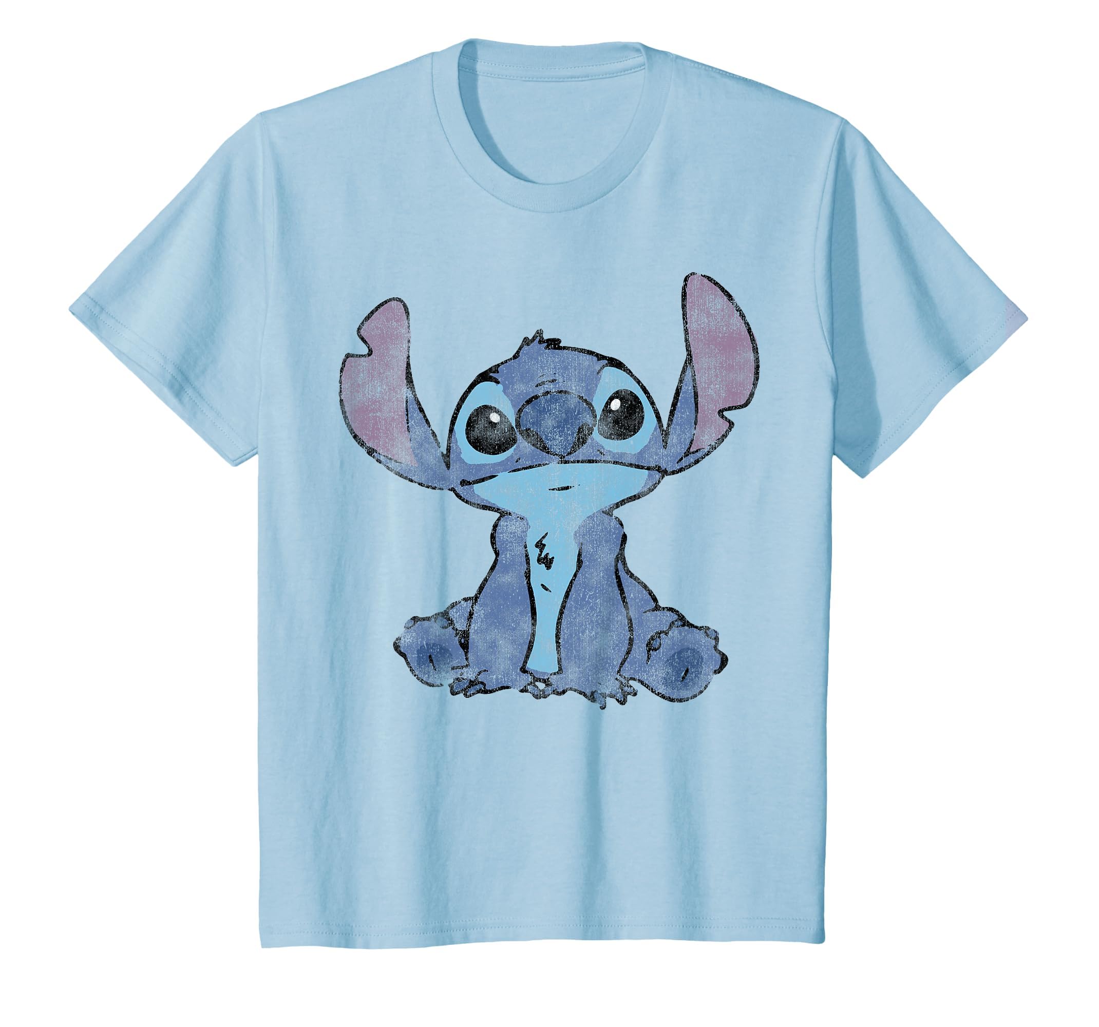Disney Lilo &amp; Stitch Distressed Stitch Portrait T-Shirt