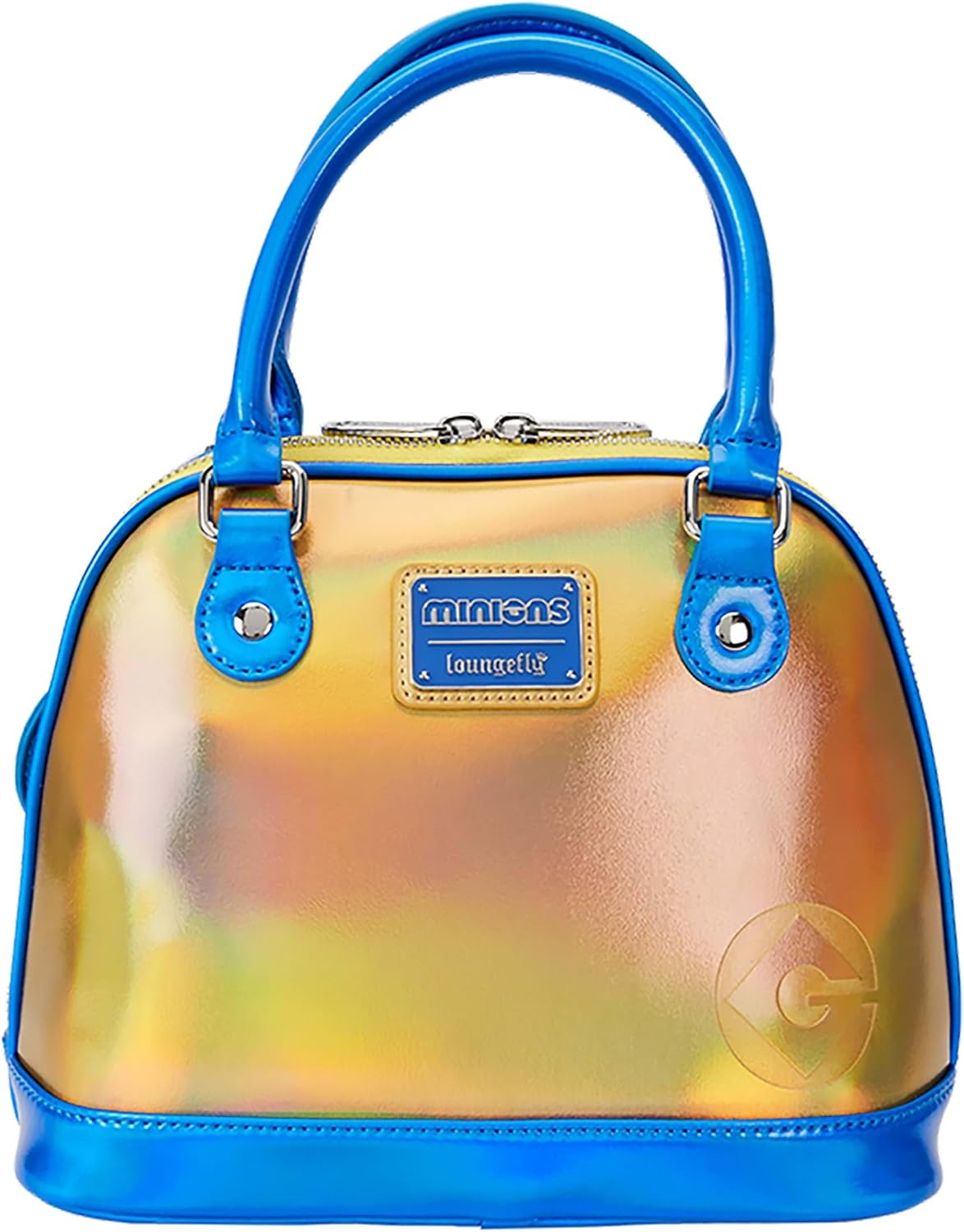 Loungefly Despicable Me Minions Crossbody Bag | Blue & Iridescent Yellow Cosplay Minions Accessories