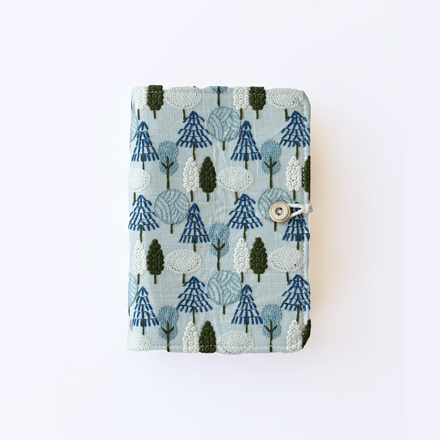 Artistic Embroidery Needle Bag, Circular Needle Storage Bag, with 13 Pockets for Storing Weaving Tools， (Woodland Whispers)