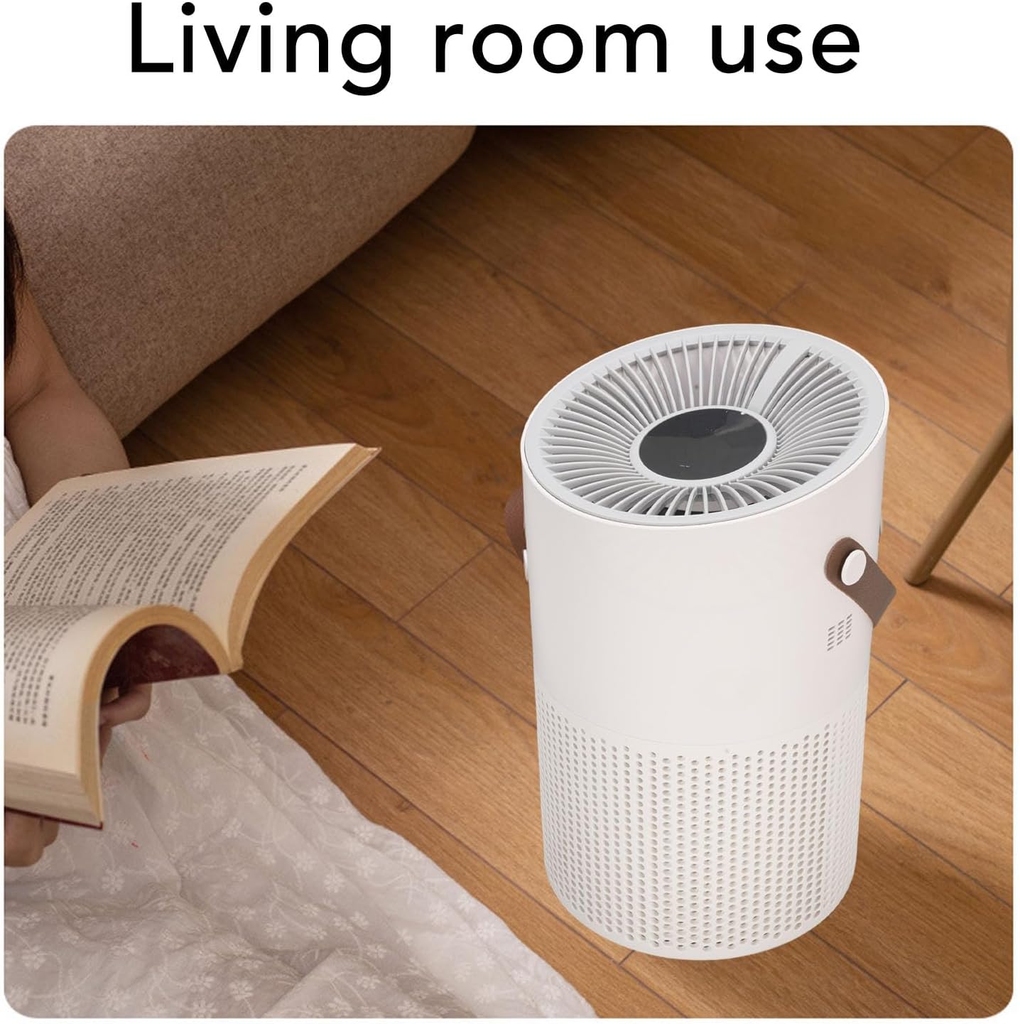 Yosoo Portable Air Purifier, Filter Desktop Air Purifier, Intelligent Control Functions, Ideal for Pet Owners, Air Purifier for Home, Bedroom, Office