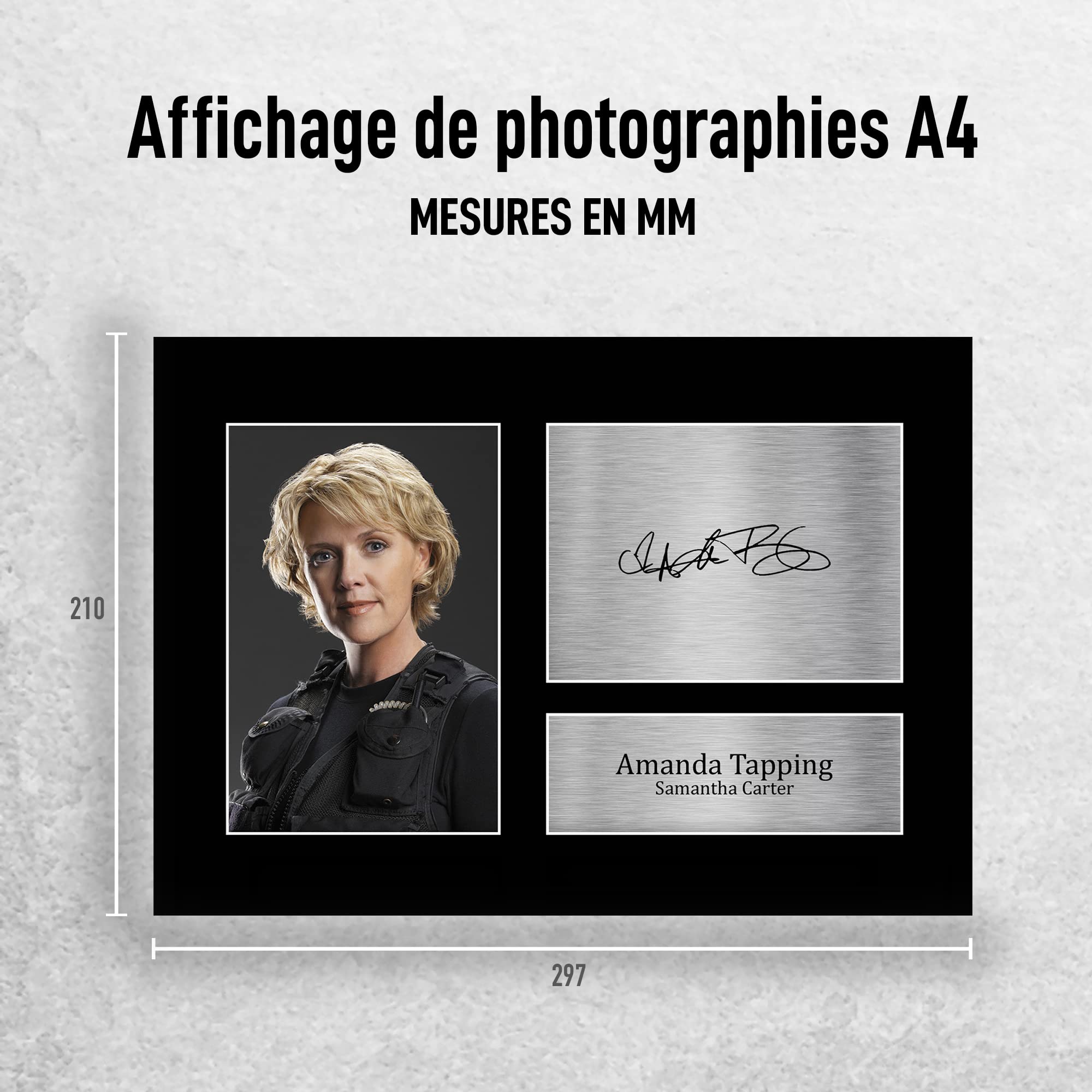 Amanda Tapping Autographe Photo A4 Stargate SG-1 Signé Cadeaux